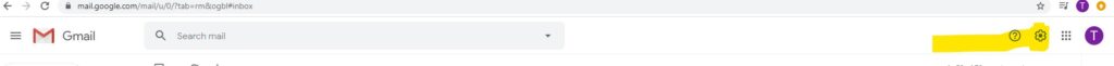 Gmail Setting Gear