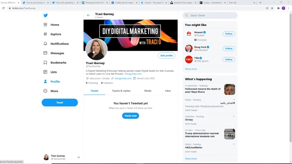 Twitter Header Template