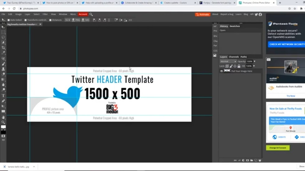 twitter header template 1