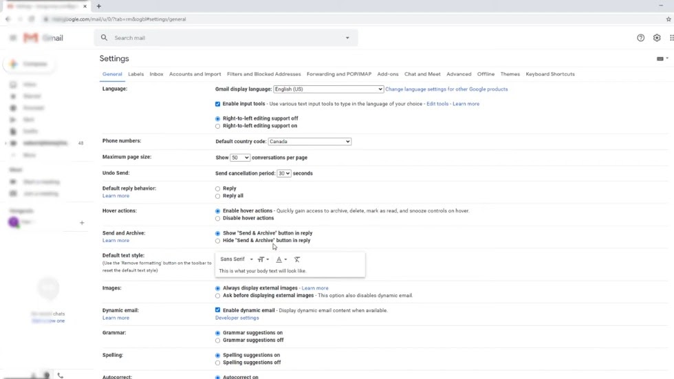 send and archive gmail