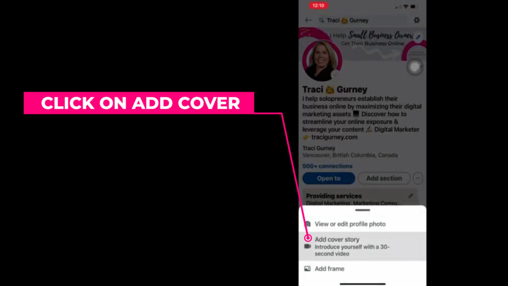 Add video to Cover photo