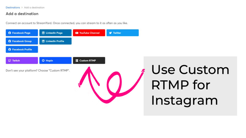 Stream Live on Multiple Platforms